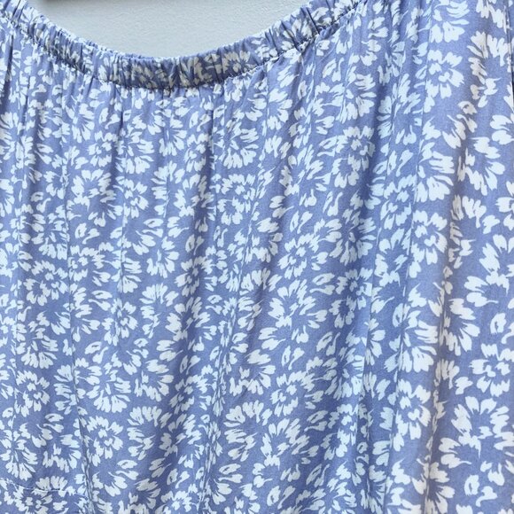 Joe Fresh Blue Floral Midi Skirt - Picture 3 of 6